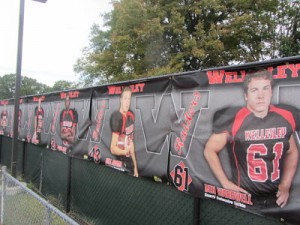wellesley football banner wellesley football banner