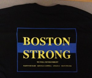 Back of shirt
