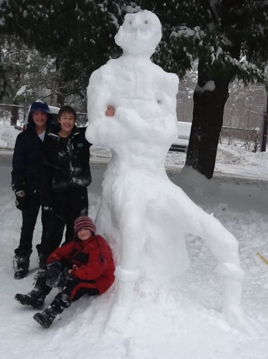 Dana Hall snow monster