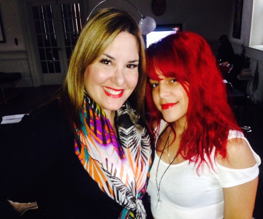 Eneida Roman and her Little Sister Migleila
