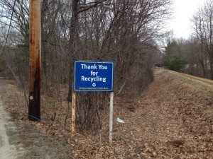 RDF recycling sign