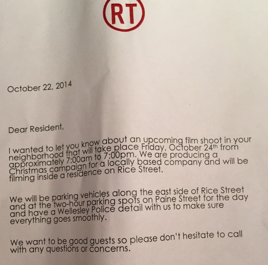 Redtree film letter rice street