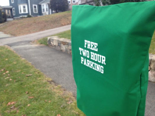 wellesley parking meter free 2 hours