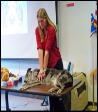 Amy Breton and her dog Meeko