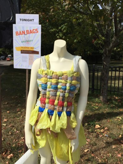 plastic bag dress