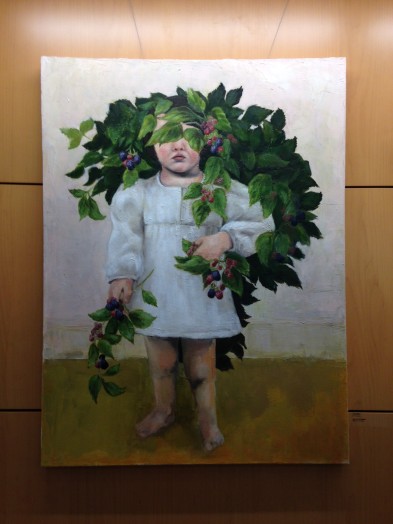 Espalier, painting by Hillary Sturman, WMS grades 6 and 7 metals teacher.