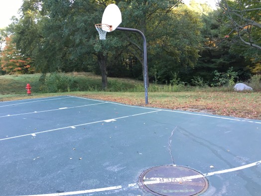 babson dirt pile basketball court wellesley