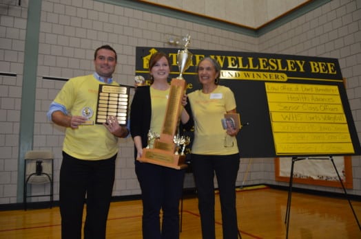 Winning team, Health Advances, revels in their glory. Left to right: Josh Meidenbauer, Melissa Lowder, Laura Eisenmann