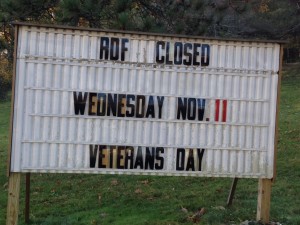 Veteran's Day, Wellesley