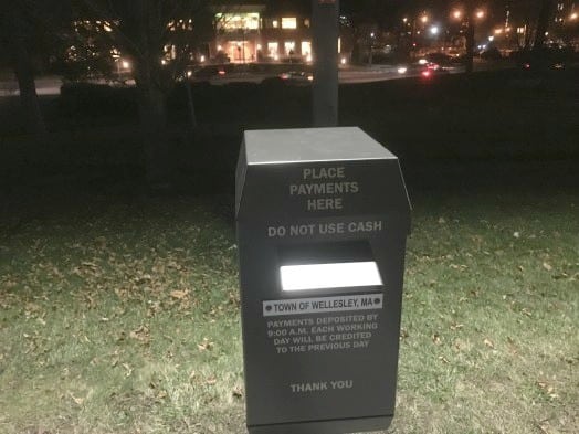 wellesley town hall payments box