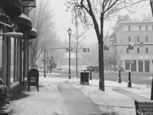 Snow day, Wellesley Square