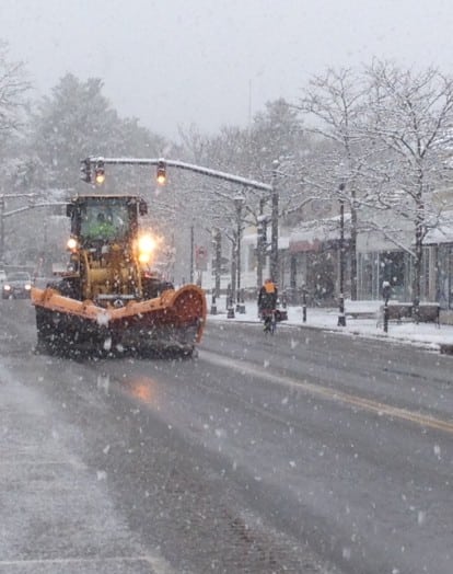 Wellesley Square, Spring 2016 snow storm
