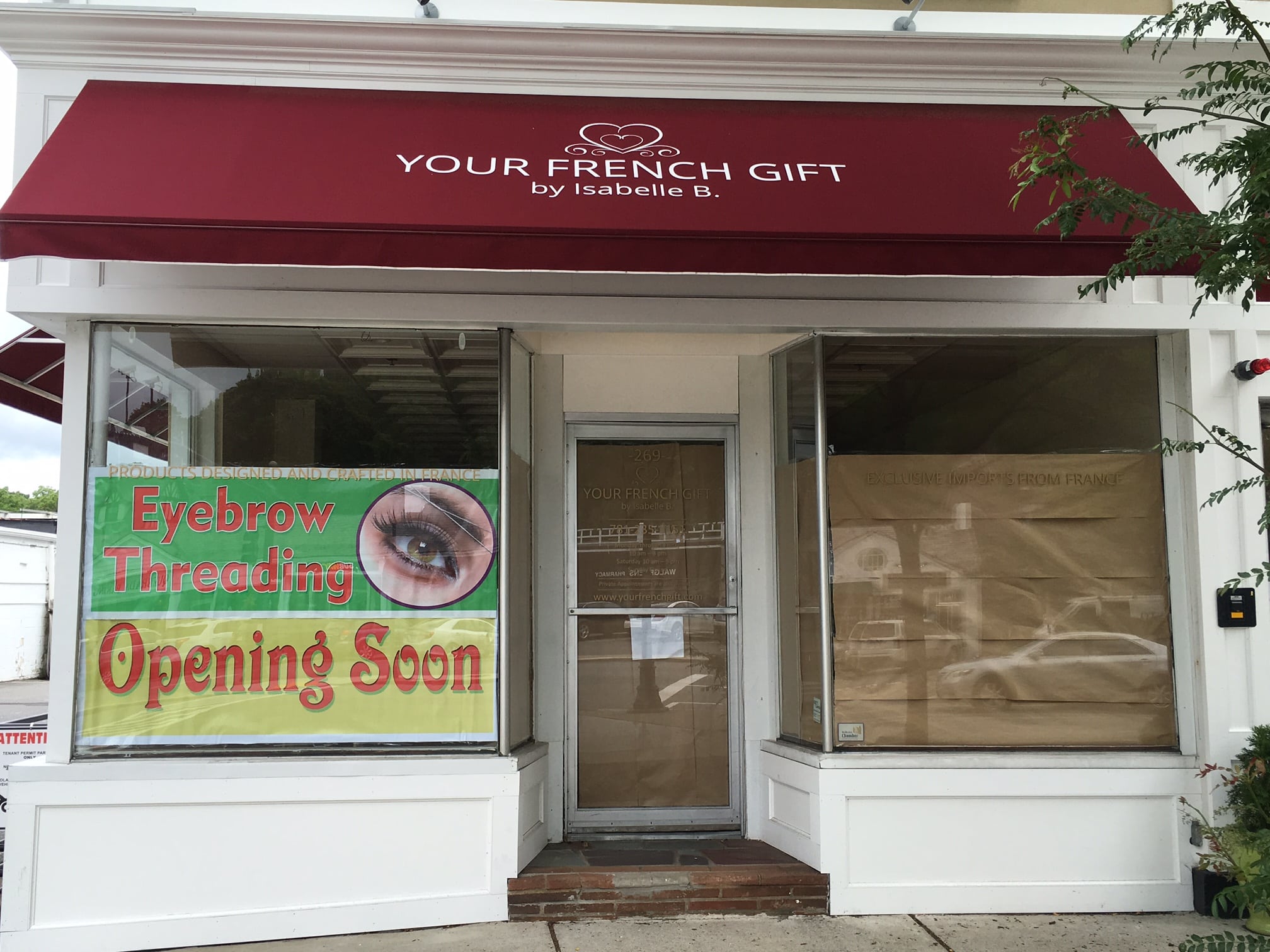 Brow Threading, former My French Lessons spot