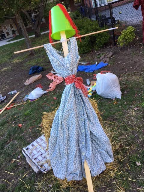 Wellesley Bates School scarecrows