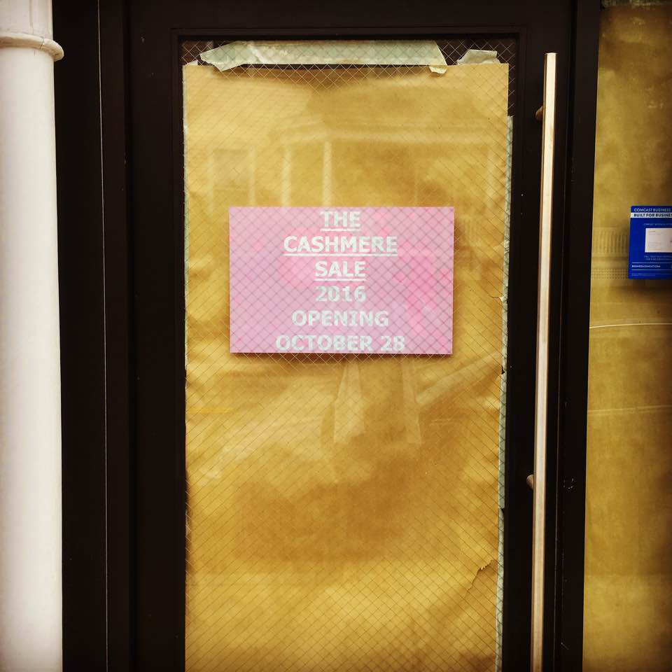 The Cashmere Sale to have soft and cozy opening in Wellesley Square