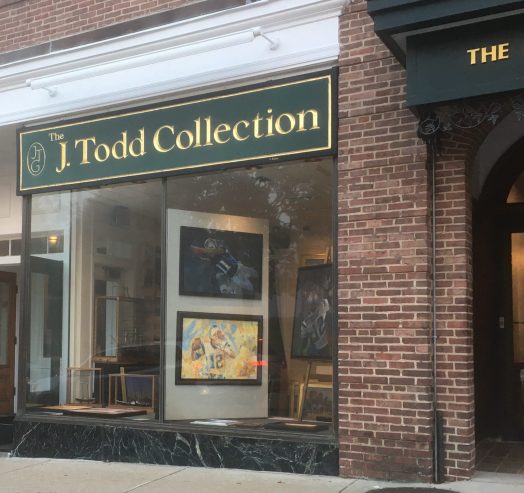Tom Brady painting in Wellesley