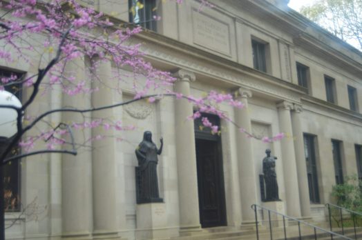 Wellesley College Clapp Library sculptures