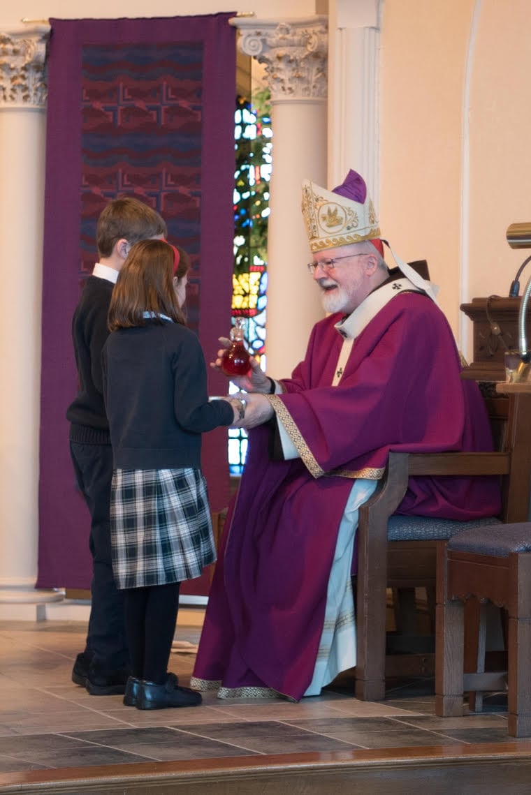 Cardinal O'Malley visits St. John School in Wellesley