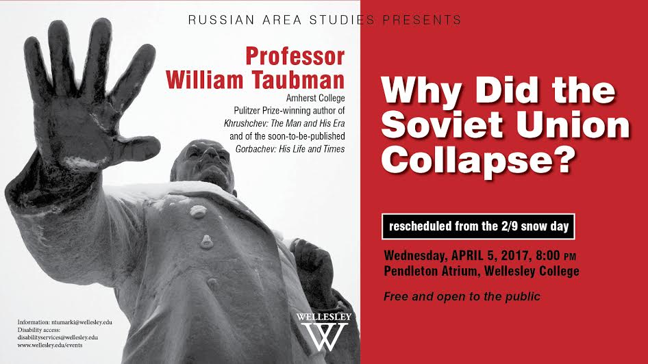 Wellesley College, Soviet Union Collapse