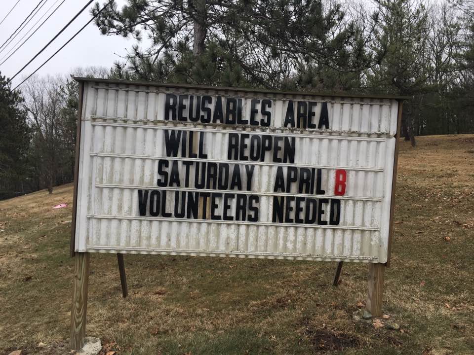 Wellesley dump reusables area