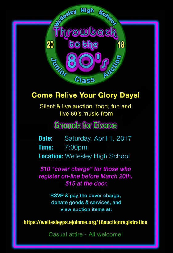wellesley high junior auction 2017