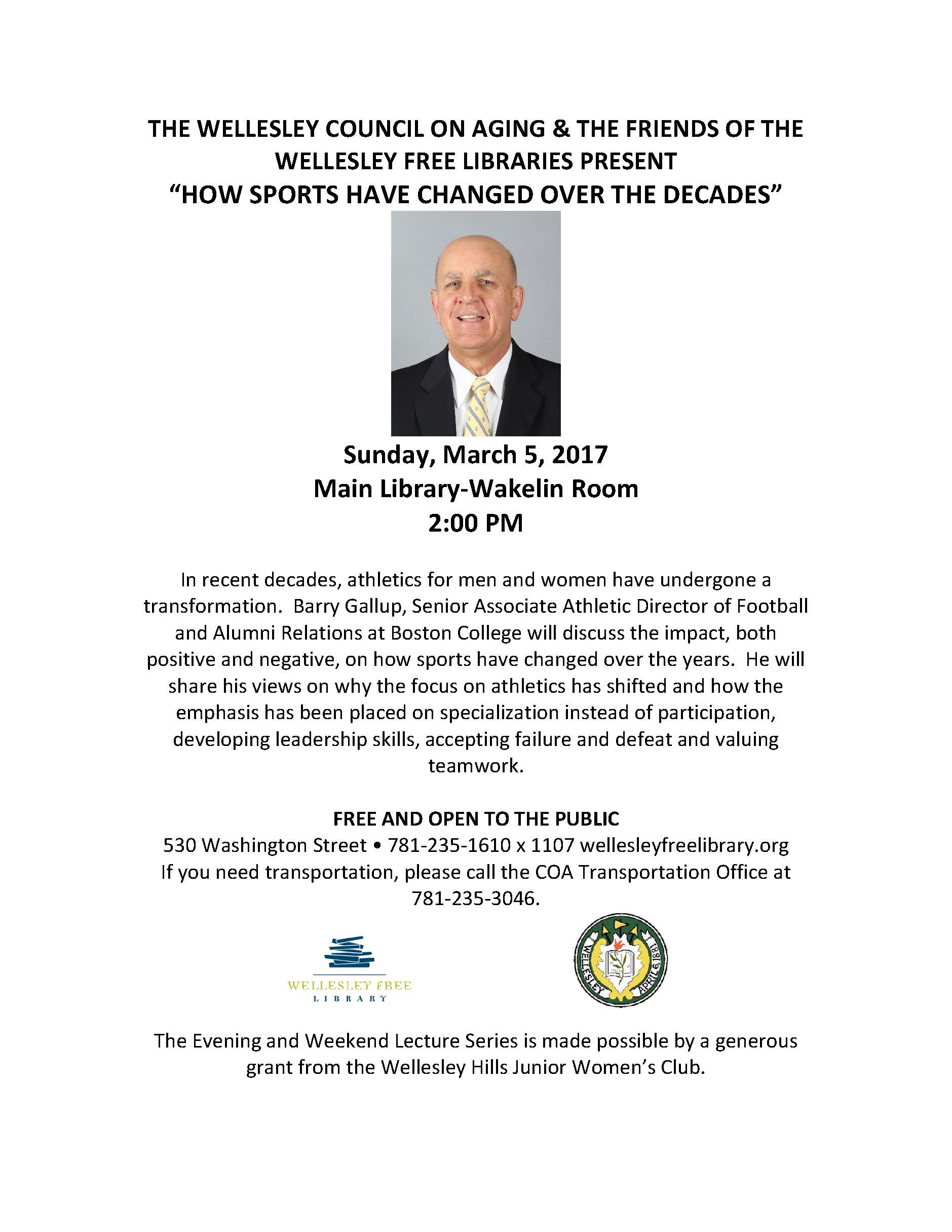 Barry Gallup in Wellesley - March 5 2017