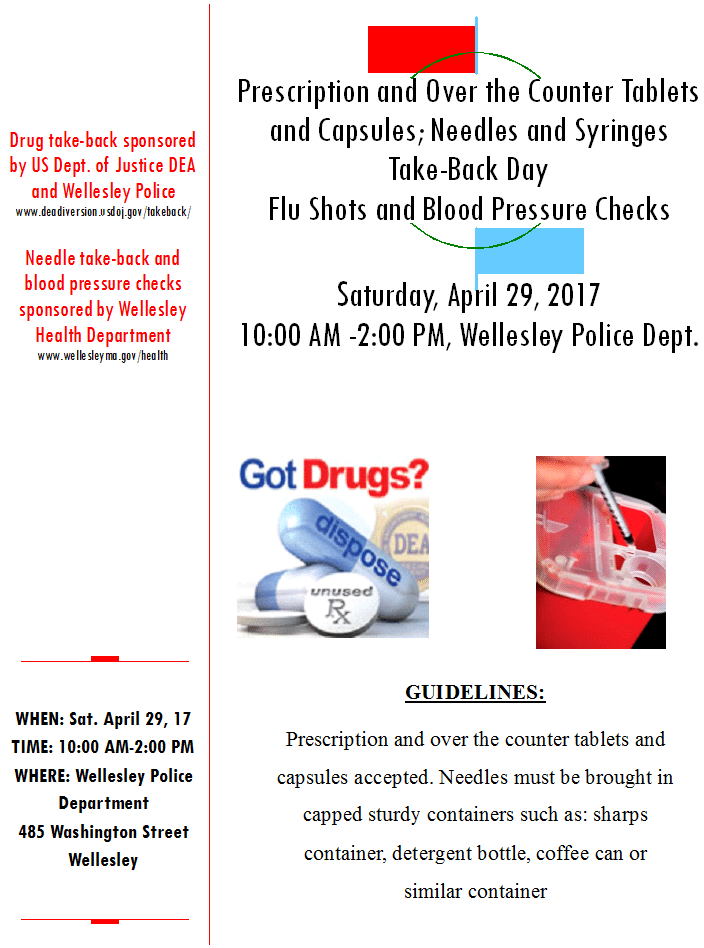 Wellesley Drug & Needle Take Back Day