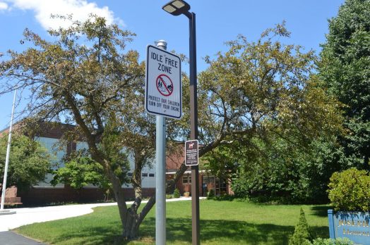 idle free zone, fiske elementary school, wellesley