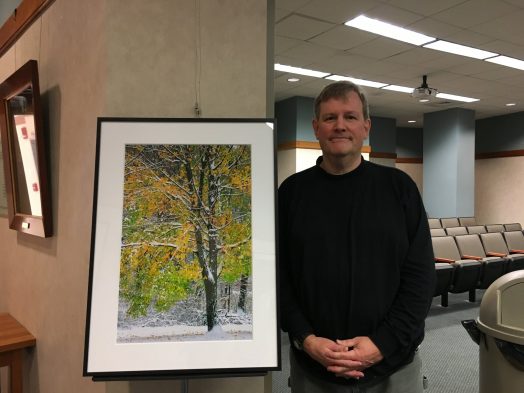 Wellesley Library, artist Ed McGuirk