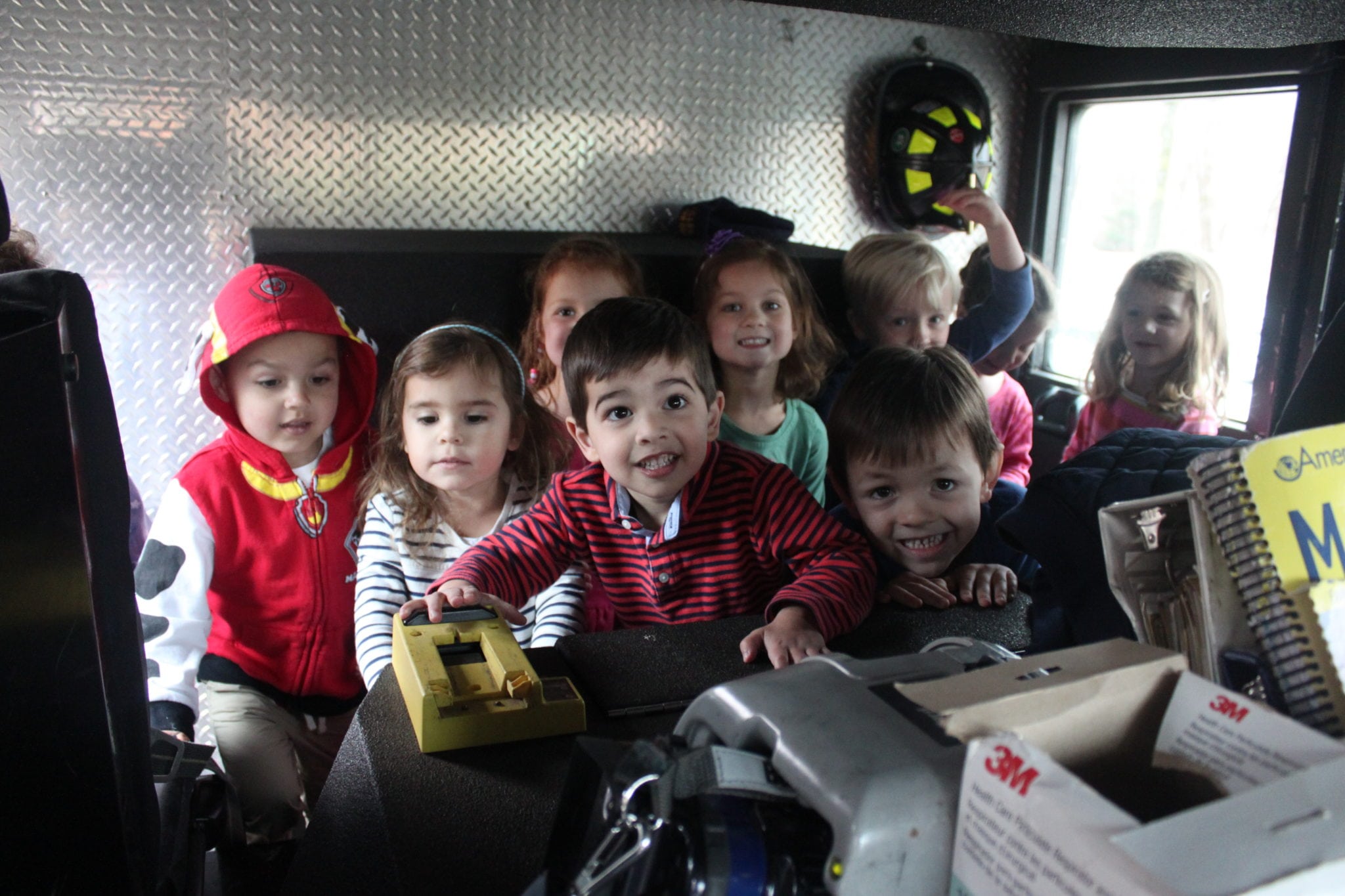 Wellesley firefighters visit nursery school kids The Swellesley Report