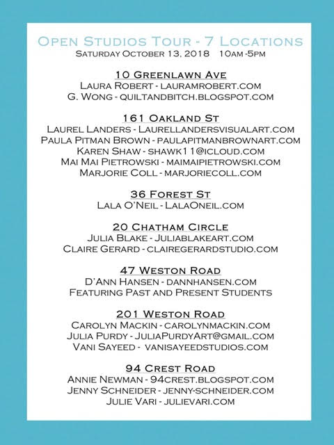 Wellesley Open Studios