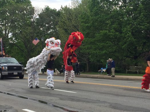 lion dancers at wellesley parde