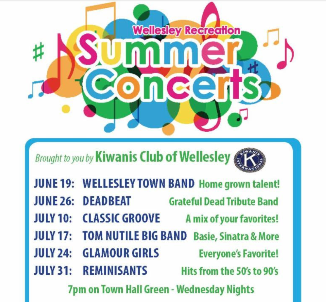 Wellesley summer concerts
