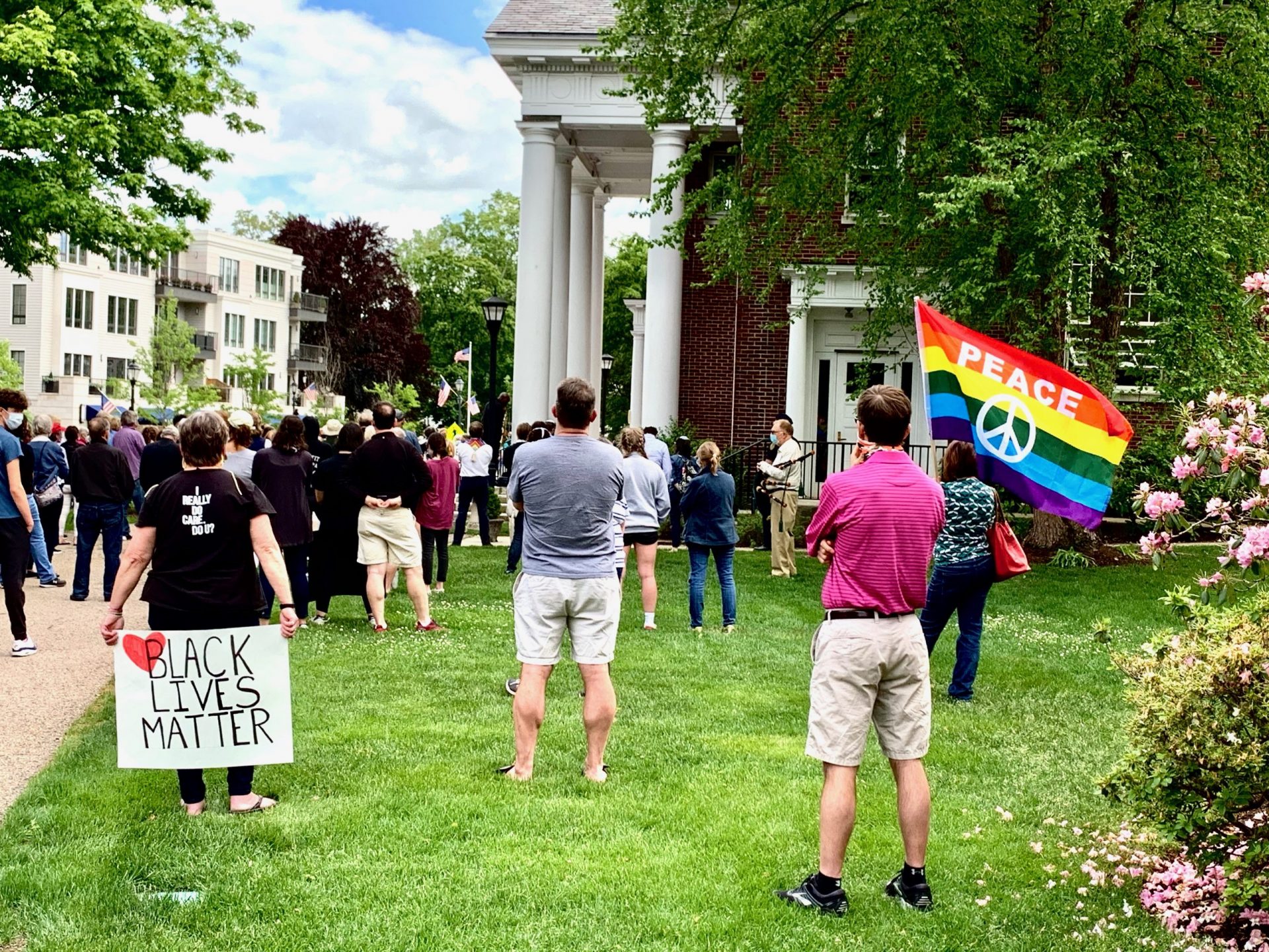 Wellesley Village Church, BLM demonstration