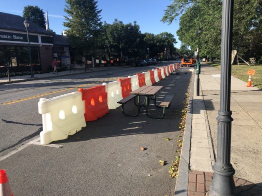 clocktower parklet progress