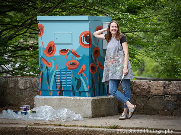 Electrical box art, Wellesley