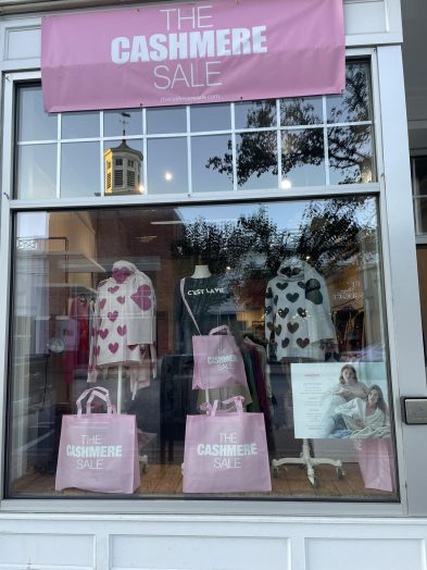 Business Buzz Give The Cashmere Sale a warm Wellesley welcome