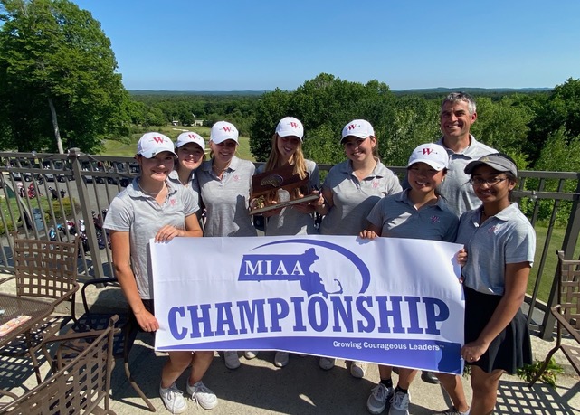 Wellesley girls golf sectional champs