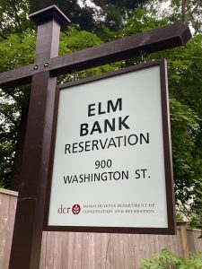 Elm Bank Reservation sign, Wellesley