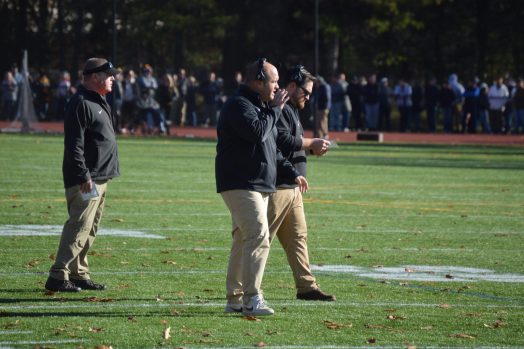 Wellesley football Coach Jesse Davis