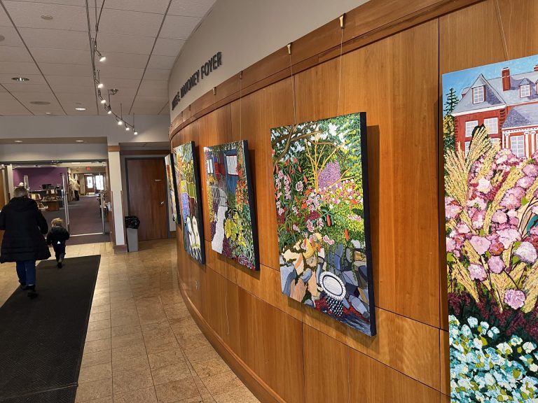 Wellesley resident's colorful acrylic paintings on display at library The Swellesley Report