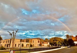Hunnewell School, rainbow, Wellesley