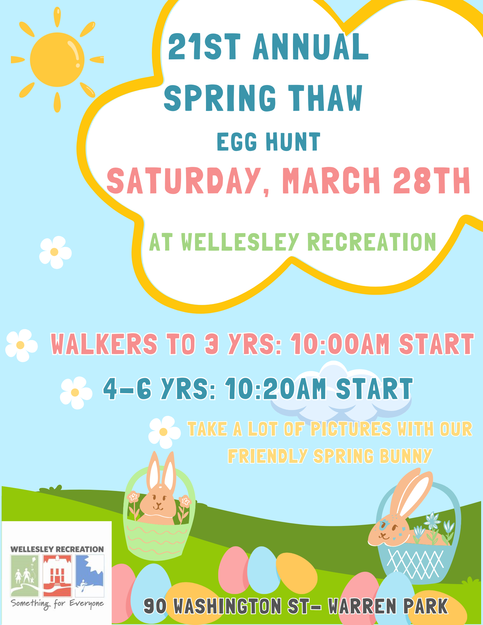 Spring Thaw Egg Hunt, Wellesley