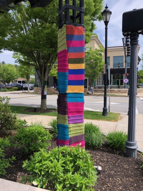 yarn bomb