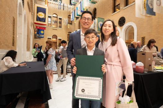 Grayson Cho & parents