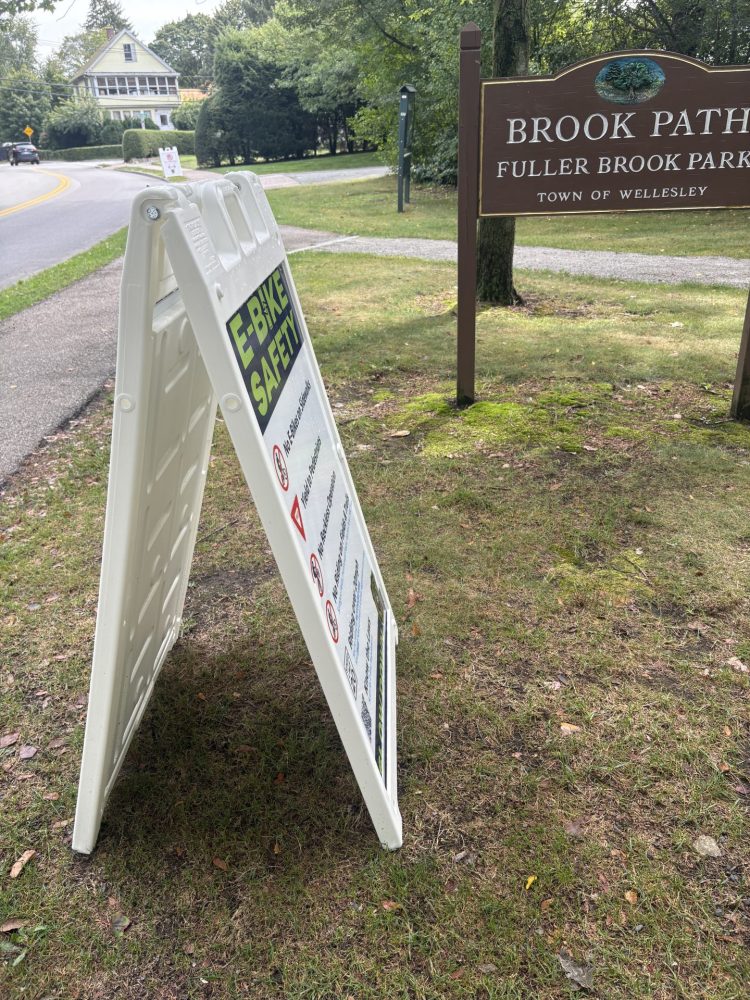 Brook Path e-bike sandwich board