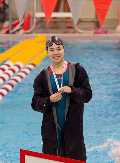 Elaine Cheng, WHS swimming