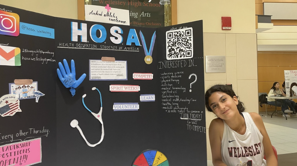 HOSA club president Fatima Bangash