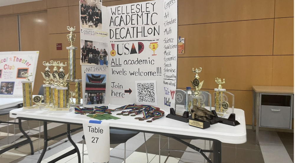 Academic Decathlon booth