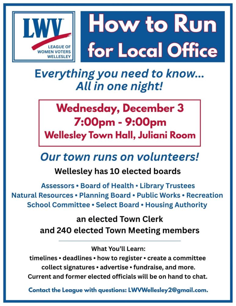 League of Women Voters, Wellesley